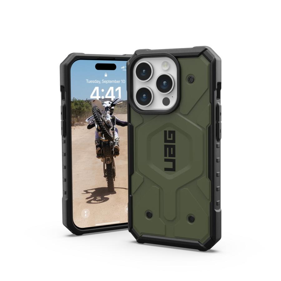 UAG iPhone 15 Pro用 MagSafe対応ケース PATHFINDER スタンダード 全8色 耐衝撃 UAG-IPH23MA-MSシリーズ 6.1インチ ユーエージー アイフォン15pro カバー｜princetondirect｜19