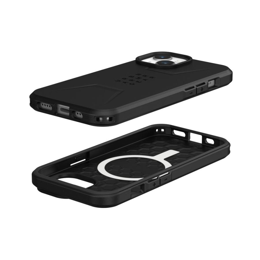 UAG iPhone 15用 MagSafe対応ケース CIVILIAN ソリッドデザイン 全2色 耐衝撃 UAG-IPH23MB-CMSシリーズ 6.1インチ ユーエージー アイフォン15 カバー｜princetondirect｜07