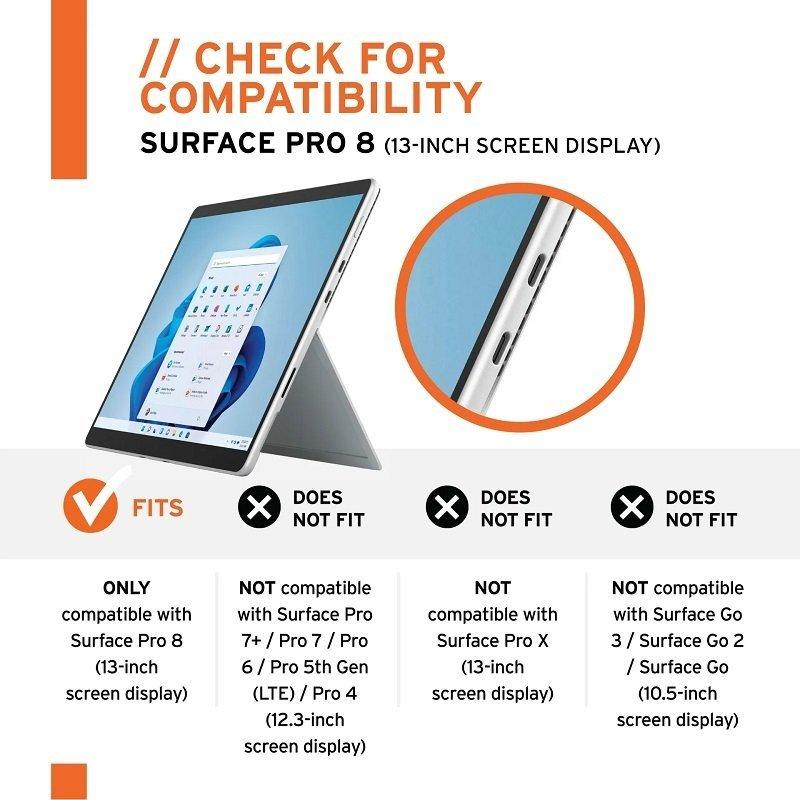 （在庫限り）UAG Surface Pro 8用ケース PLASMA HEALTHCARE ホワイト/グレイ ハンドストラップ アルコール除菌対応品 耐衝撃 UAG-SFPRO8HSS-WH/GY 新生活｜princetondirect｜03