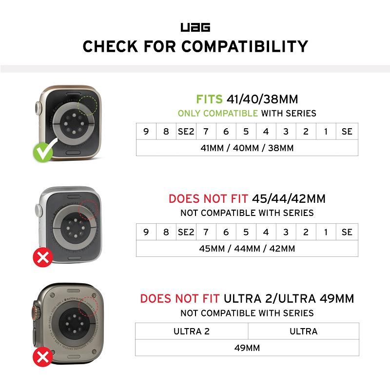 （在庫限り）U by UAG Apple Watch用バンド 41/40/38mm DOT シリコーンゴムバンド 全8色 UAG-AWSDシリーズ ユーエージー アップルウォッチ ベルト バンド ドット | URBAN ARMOR GEAR | 09