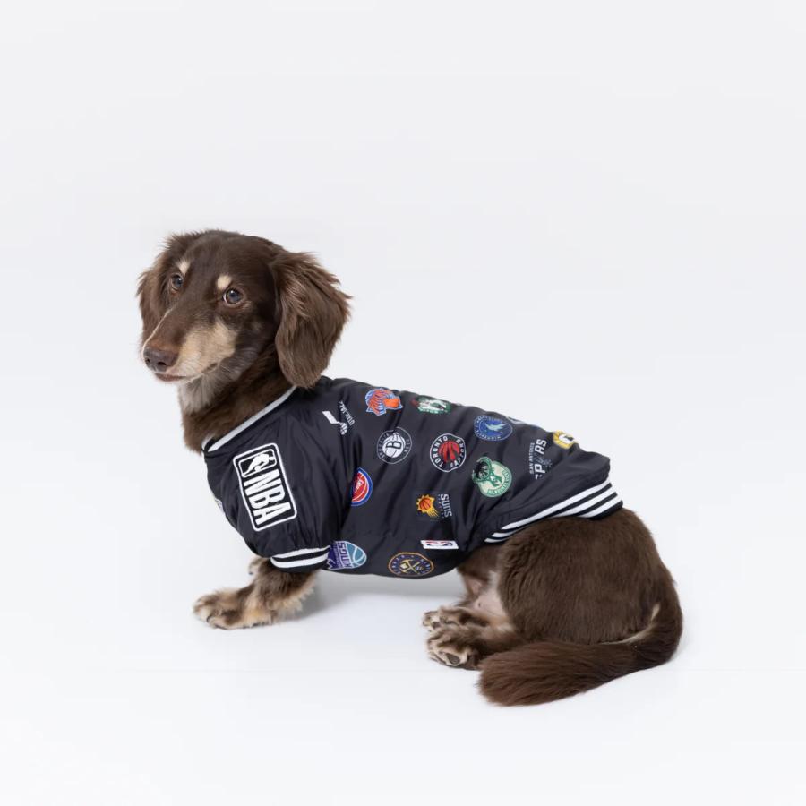 NBA ALLLOGO スタジャン | 犬 服 小さいサイズ NBA公式 バスケ 爆買