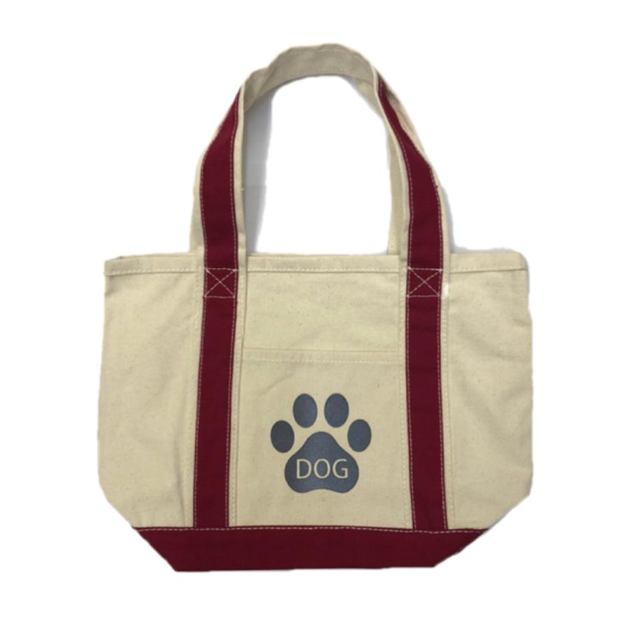 お散歩バッグ 犬 わんちゃん 反射 キャンバスバイカラートート 夜間交通安全 |  | 01