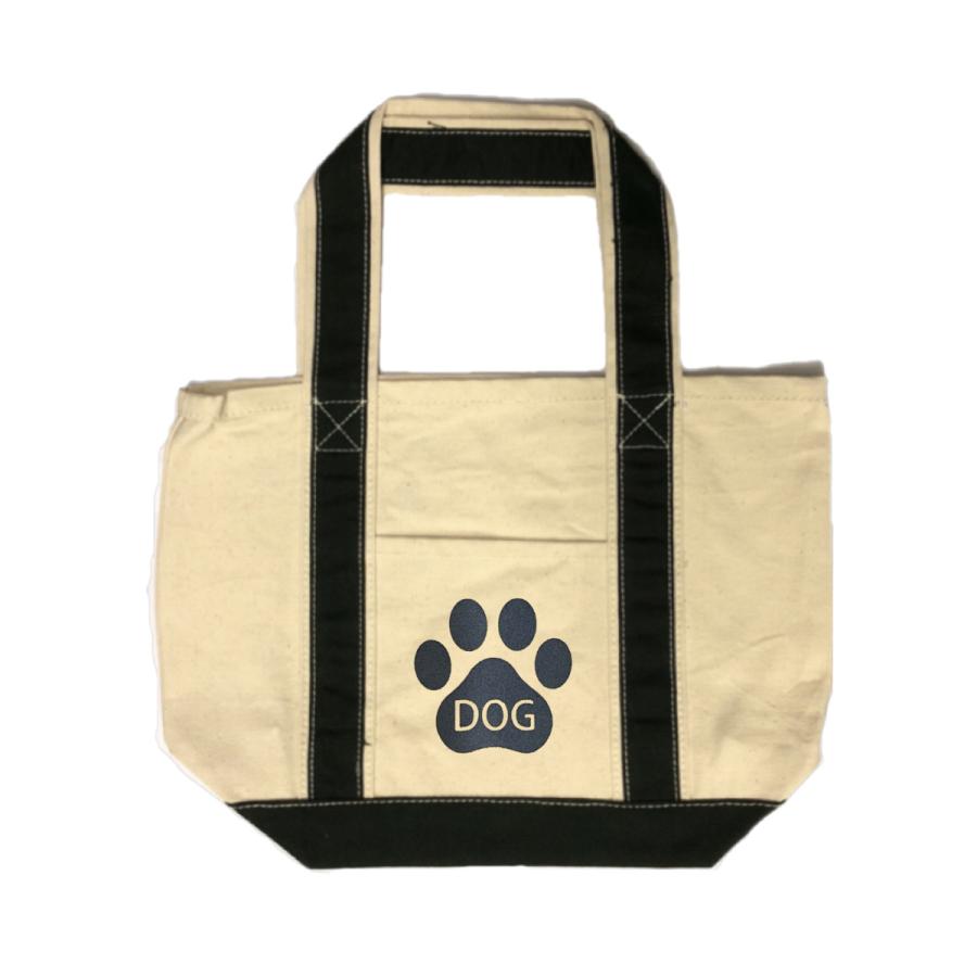 お散歩バッグ 犬 わんちゃん 反射 キャンバスバイカラートート 夜間交通安全 |  | 03