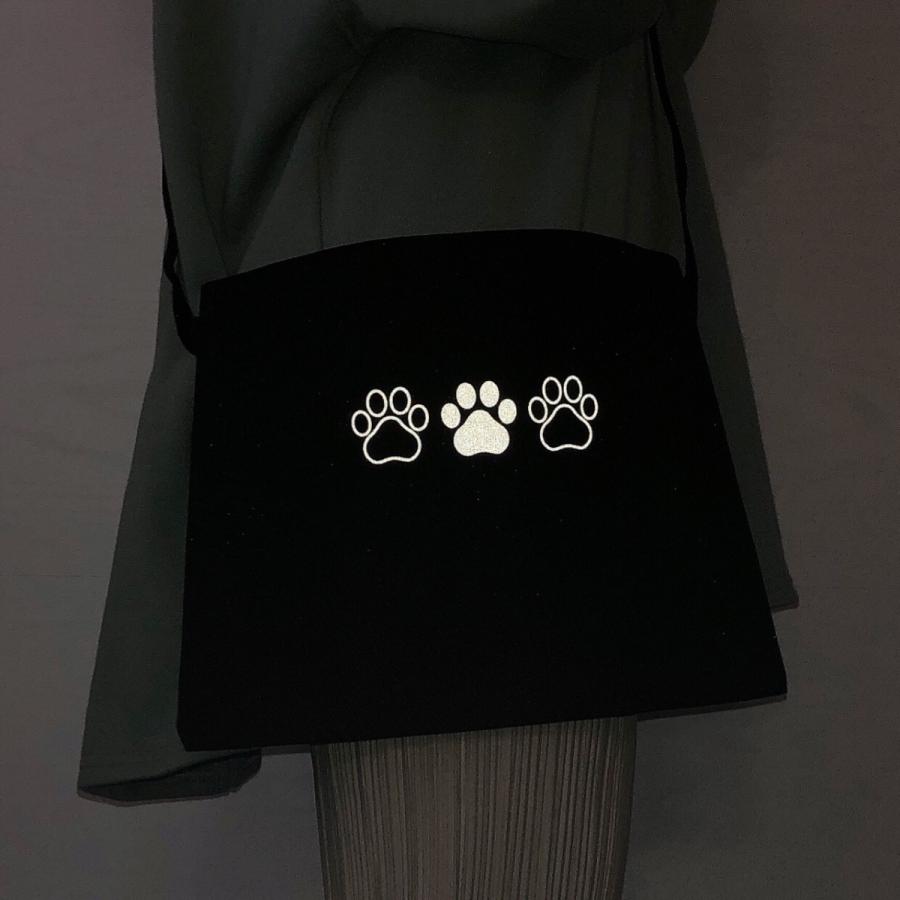 お散歩バッグ 犬 わんちゃん 反射 ショルダーバッグ フロントポケット サコッシュ 夜間交通安全 |  | 03