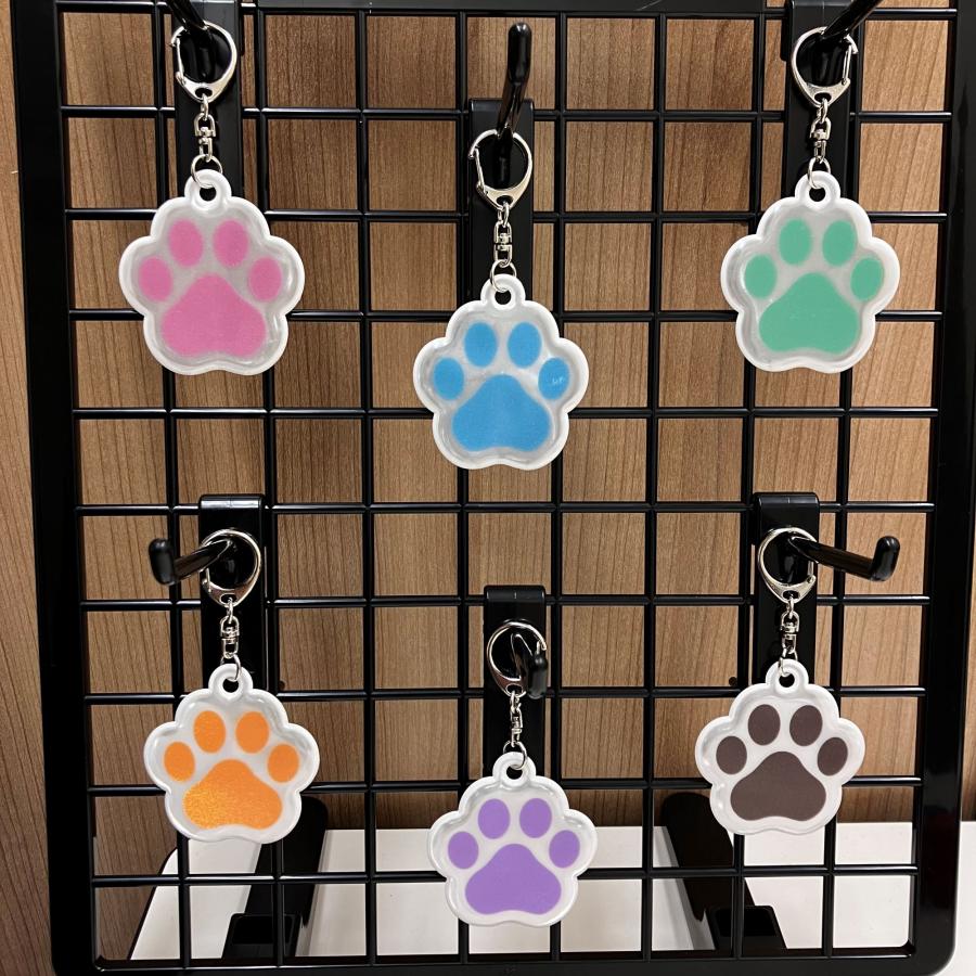 反射　キーホルダー　マスコット　わんちゃん　犬　肉球　 | 