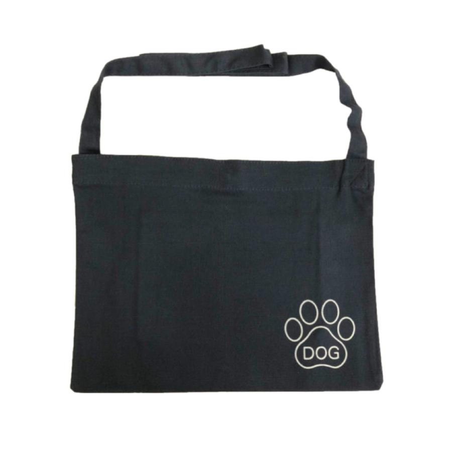 お散歩バッグ 犬 わんちゃん 反射 ショルダーバッグ  キャンバスサコッシュ(インナーポケット付) 夜間交通安全 |  | 06