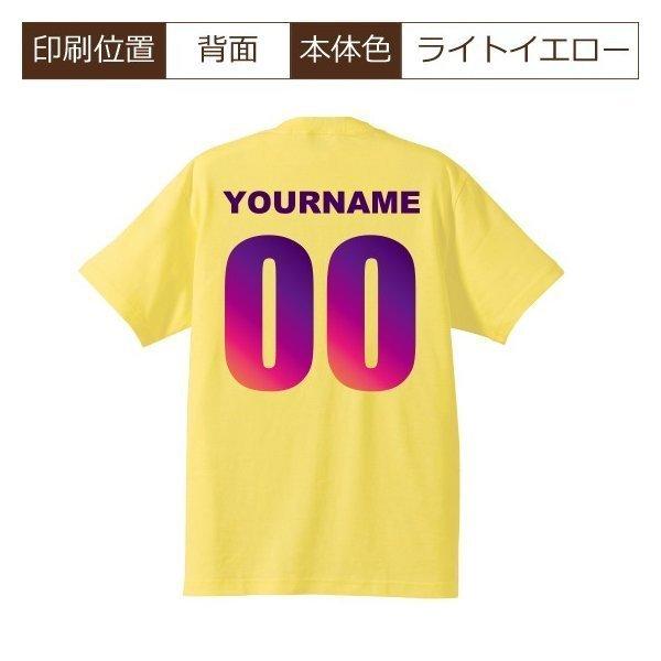 誕生日プレゼント Tシャツ 作成 自作 お揃い 父の日 オリジナル ユニフォーム風 グラデーション 1枚からOK 5色展開 綿100％ 5.6oz | United Athle | 05