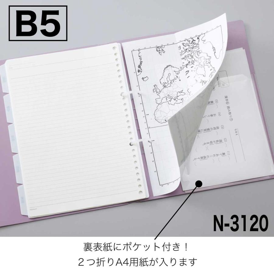 LIHIT LAB.（リヒトラブ） 5冊セット B5 A4 プリントルーズバインダー