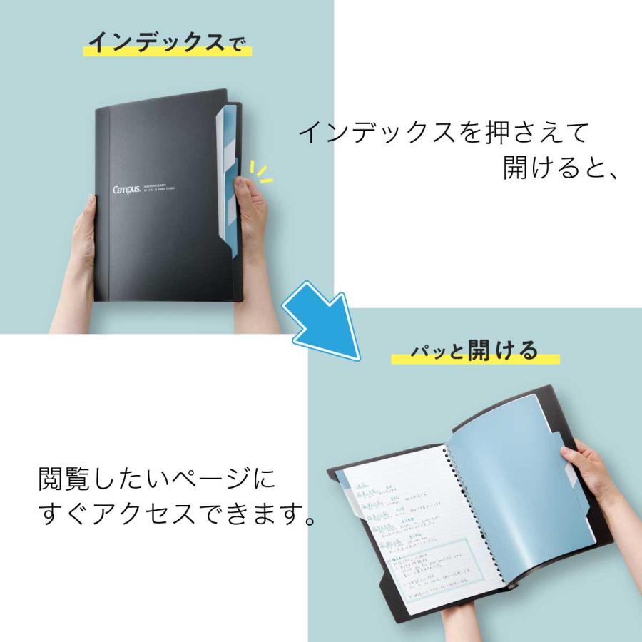 Campus（KOKUYO） [コクヨ] 5冊セット B5 スリム インデックスで開け