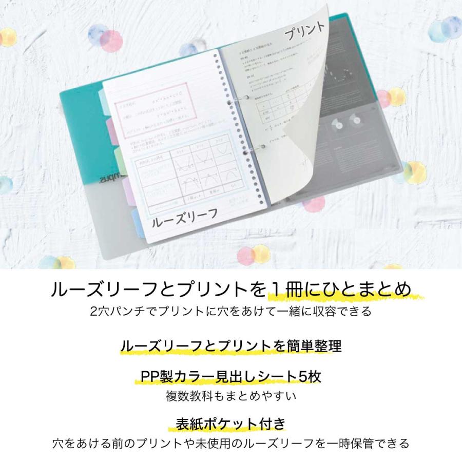 Campus（KOKUYO） [コクヨ] 5冊セット A4 ルーズリーフバインダー 2穴