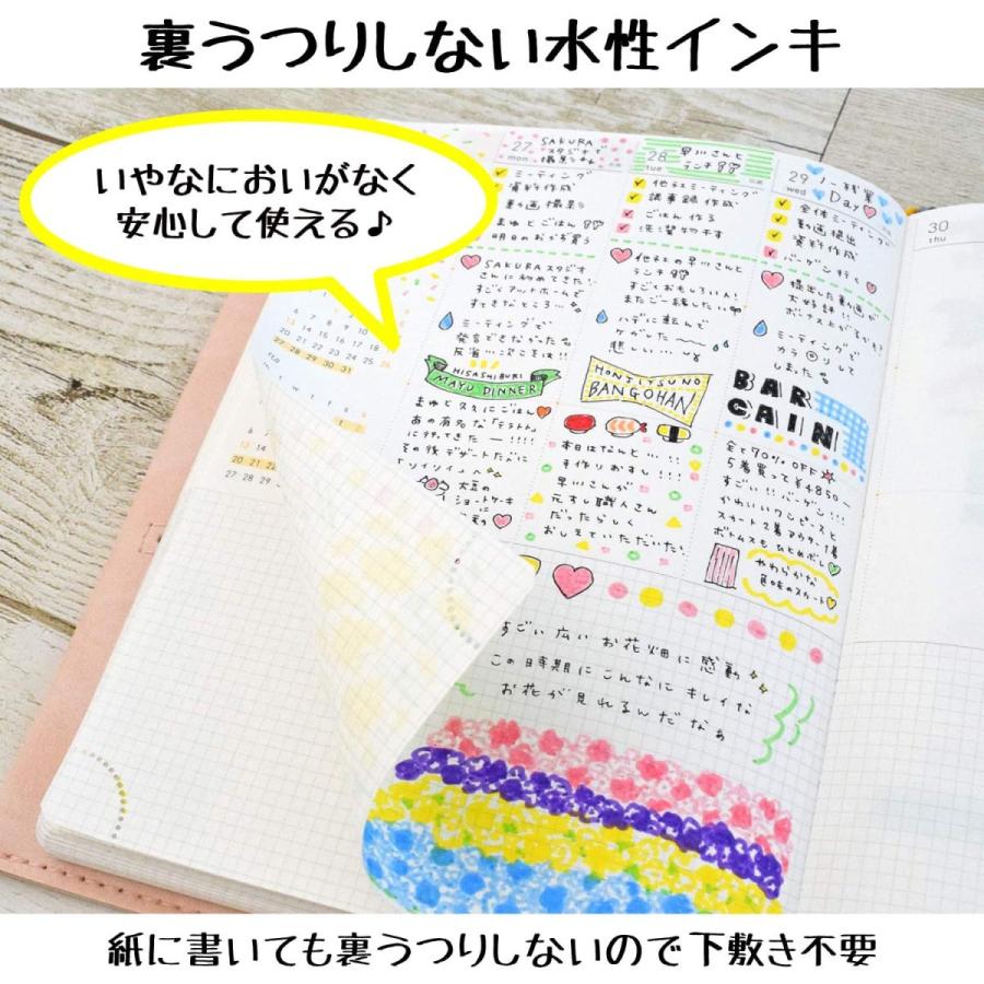 サクラクレパス] 水性ペン ピグマックス 細字 12色 ガラス