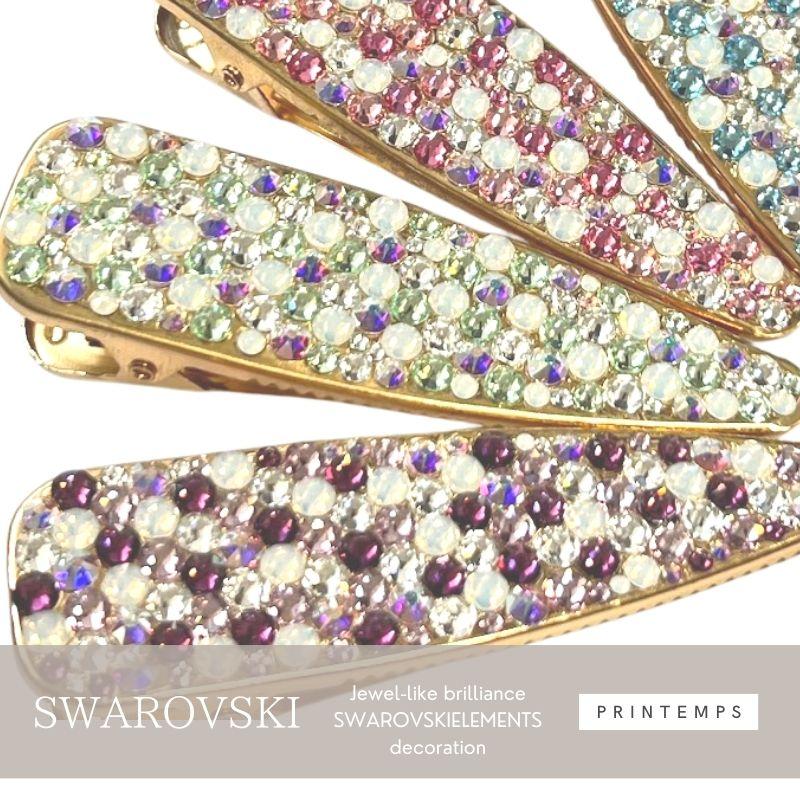 SWAROVSKI（スワロフスキー） ヘアクリップ 80×22mm ヘアアクセサリー