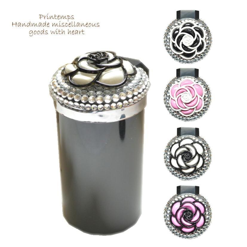 灰皿 カメリア 選べるカラー 姫デコ 車用灰皿 かわいい おしゃれ 吸殻入れ 喫煙アイテム Handmade Shop Printemps 通販 Yahoo ショッピング