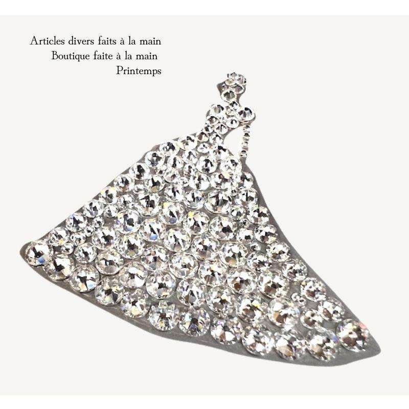 デコシール スワロフスキープリンセス 50×49mm ポイント シール キラキラ オーダー ステッカー 姫 ドレス  ノートパソコン 窓 車 | SWAROVSKI | 02
