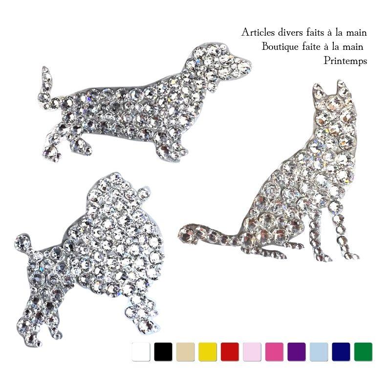 SWAROVSKI（スワロフスキー） デコシール 犬 45mm ポイントシール