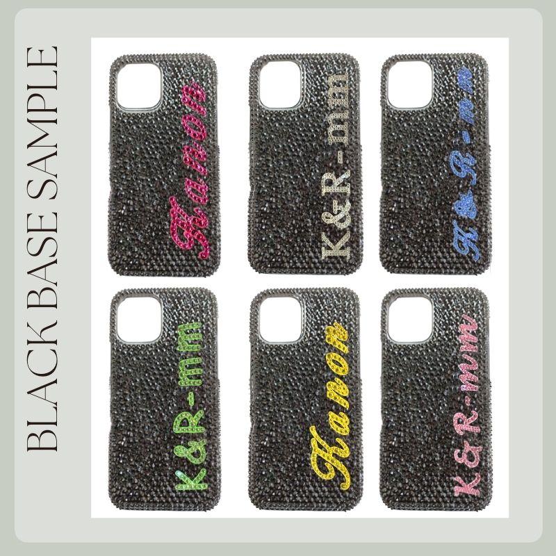 SWAROVSKI（スワロフスキー） イニシャル入れ iPhone ケース ハード