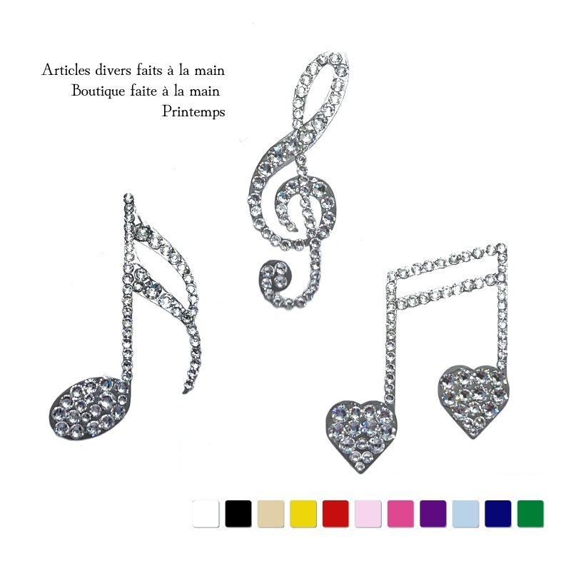 SWAROVSKI スワロフスキー デコシール 音符 45mm ポイントシール