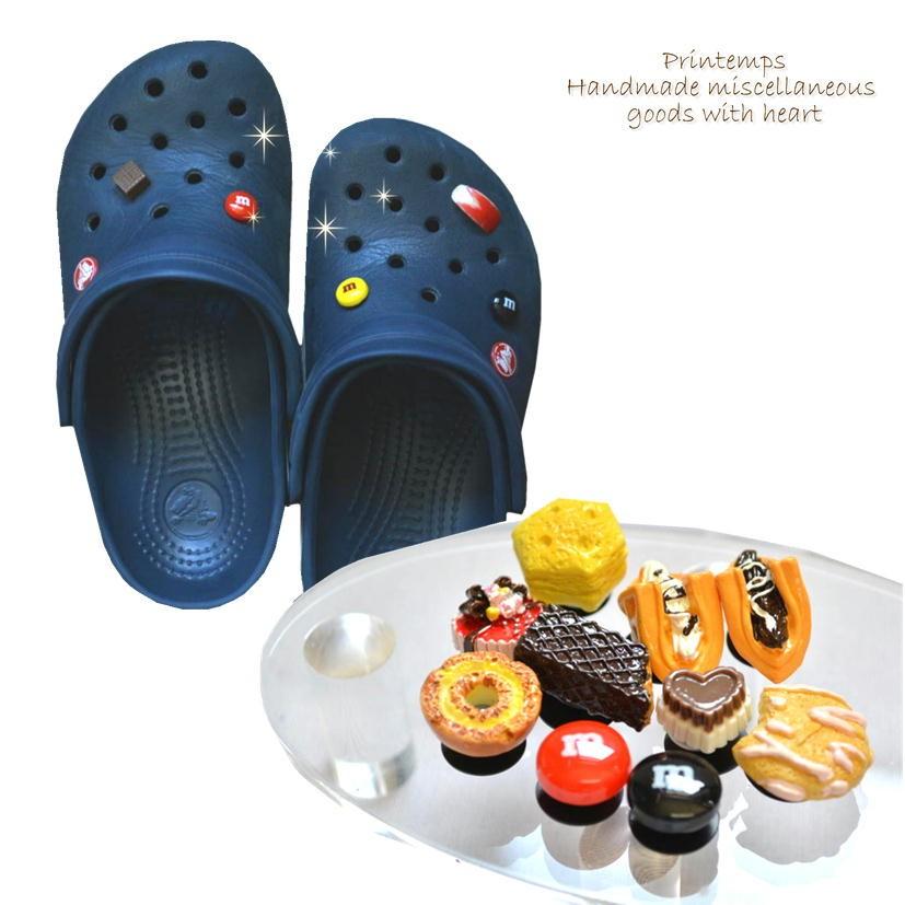 スイーツデコ クロックスアクセサリー 4個セット 組み合わせ自由 デコパーツ33種類 オリジナルクロックス 義理チョコ お返し かわいい Handmadeshop Printemps 通販 Yahoo ショッピング