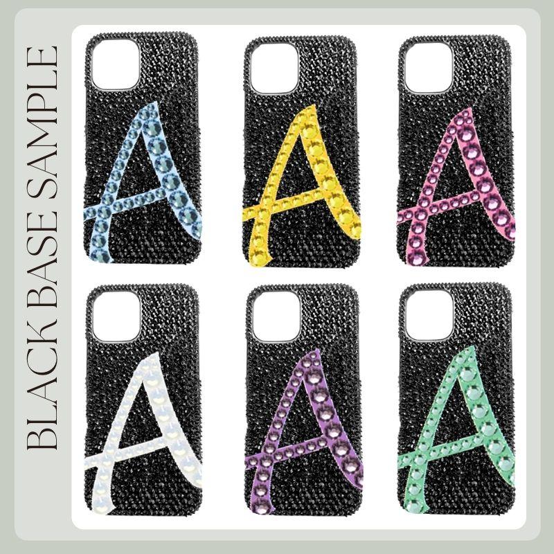SWAROVSKI（スワロフスキー） 大きいアルファベット iPhoneケース