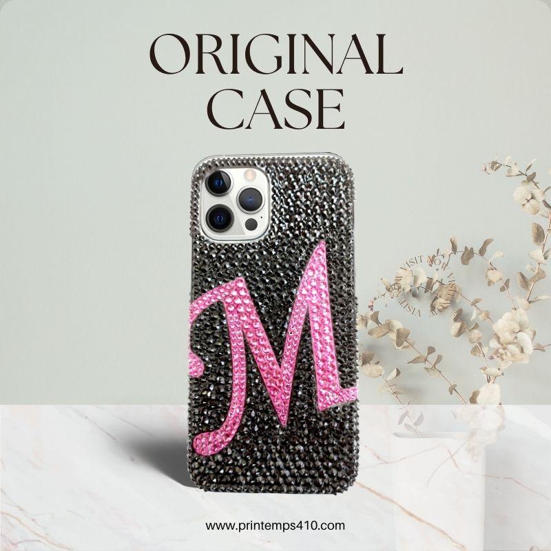 SWAROVSKI（スワロフスキー） 大きいアルファベット iPhoneケース
