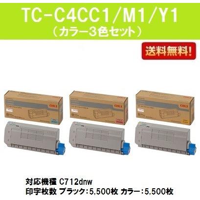 C712dnw用 トナーカートリッジ TC-C4CC1/M1/Y1 シアン/マゼンダ