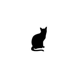 デコスタ 猫01 動物シルエットネーム印 Designstamp Neko01 Name プリントライyahoo 店 通販 Yahoo ショッピング