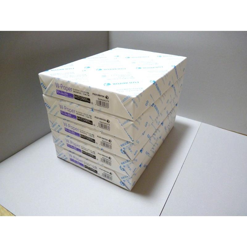A4コピー用紙 W-Paper 格安人気 2500枚 GAAA6373x5 5冊セット 富士フィルムBI 期間限定今なら送料無料