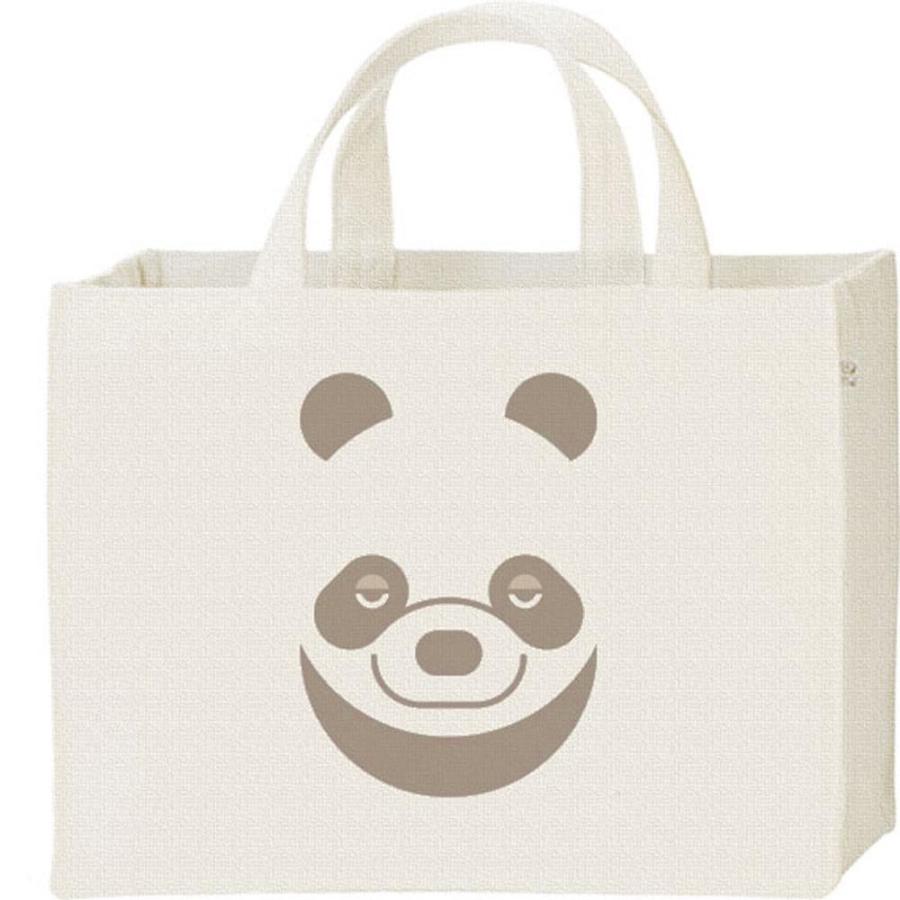 パンダ（ファニーフェイス・ぱんだ）/キャンバスバッグ・スクエア　カレッジバッグ | 