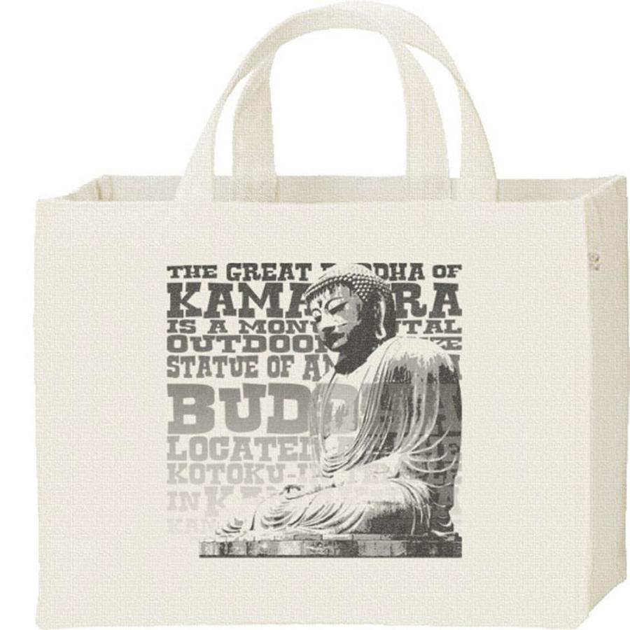 鎌倉の大仏（だいぶつ）/キャンバスバッグ・スクエア　カレッジバッグ | 