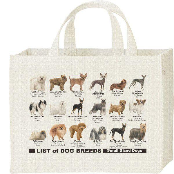 犬のリスト（グループ・原産地）/キャンバスバッグ・スクエア　カレッジバッグ | 