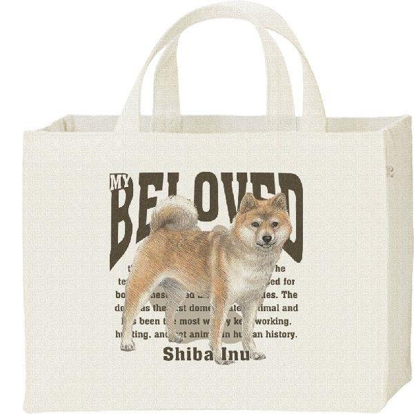 柴犬（愛犬シリーズ）/キャンバスバッグ・スクエア　カレッジバッグ | 