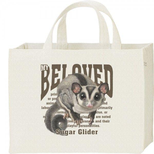 フクロ モモンガ（ペット シリーズ）/キャンバスバッグ・スクエア　カレッジバッグ | 