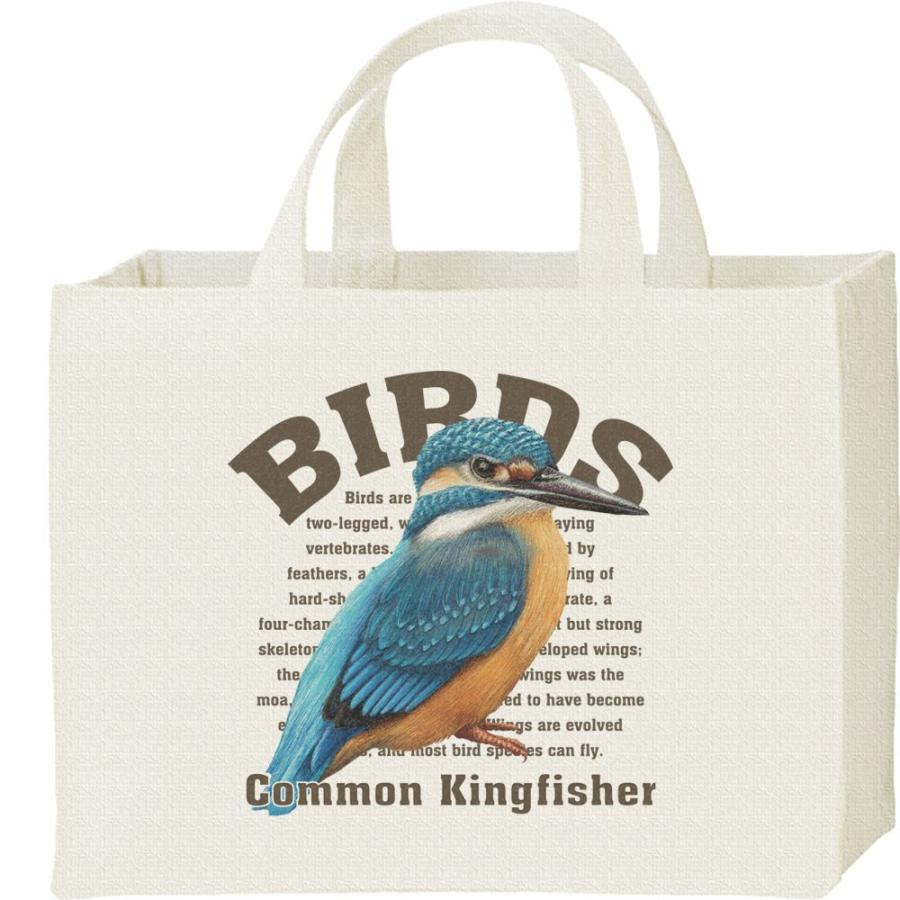 カワセミ（鳥シリーズ）/キャンバスバッグ・スクエア　カレッジバッグ | 