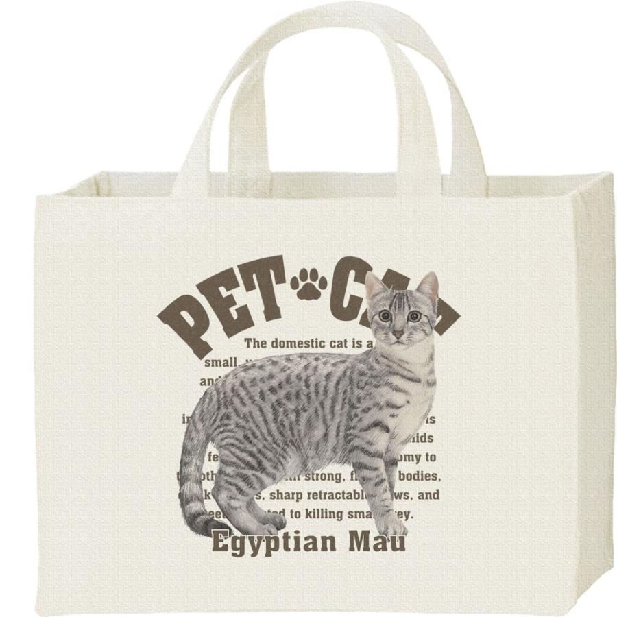 エジプシャン マウ（愛猫シリーズ）/キャンバスバッグ・スクエア　カレッジバッグ | 
