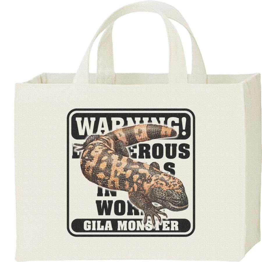 アメリカ ドクトカゲ/危険生物シリーズ/キャンバスバッグ・スクエア　カレッジバッグ | 