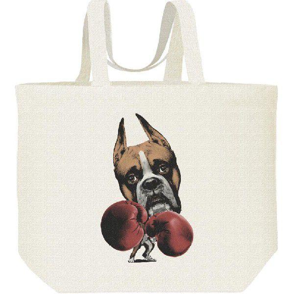 リアルディール・ボクサー（拳闘 犬）/キャンバスバッグ・L　エコバッグ | 
