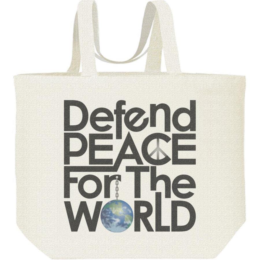世界の平和を守る（地球）/キャンバスバッグ・L　エコバッグ | 