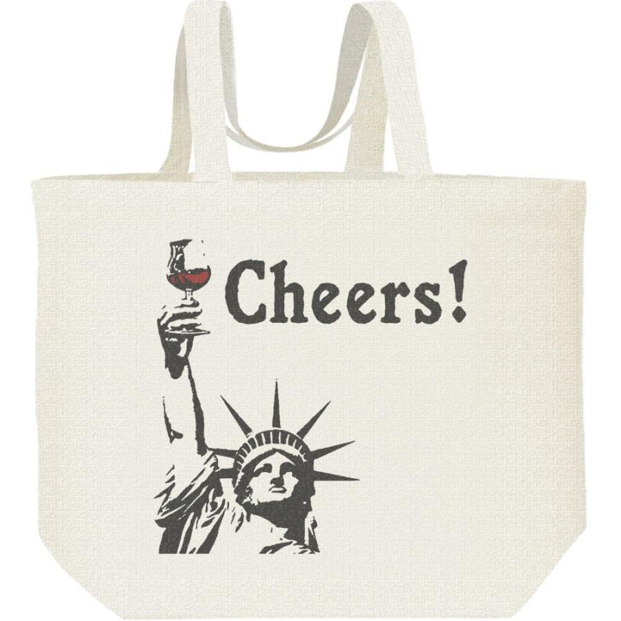 自由の女神（カンパイ！）じゆうのめがみ/キャンバスバッグ・L　エコバッグ | 