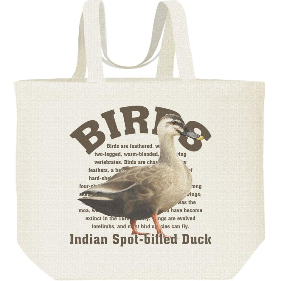 カルガモ（鳥シリーズ）/キャンバスバッグ・L　エコバッグ | 