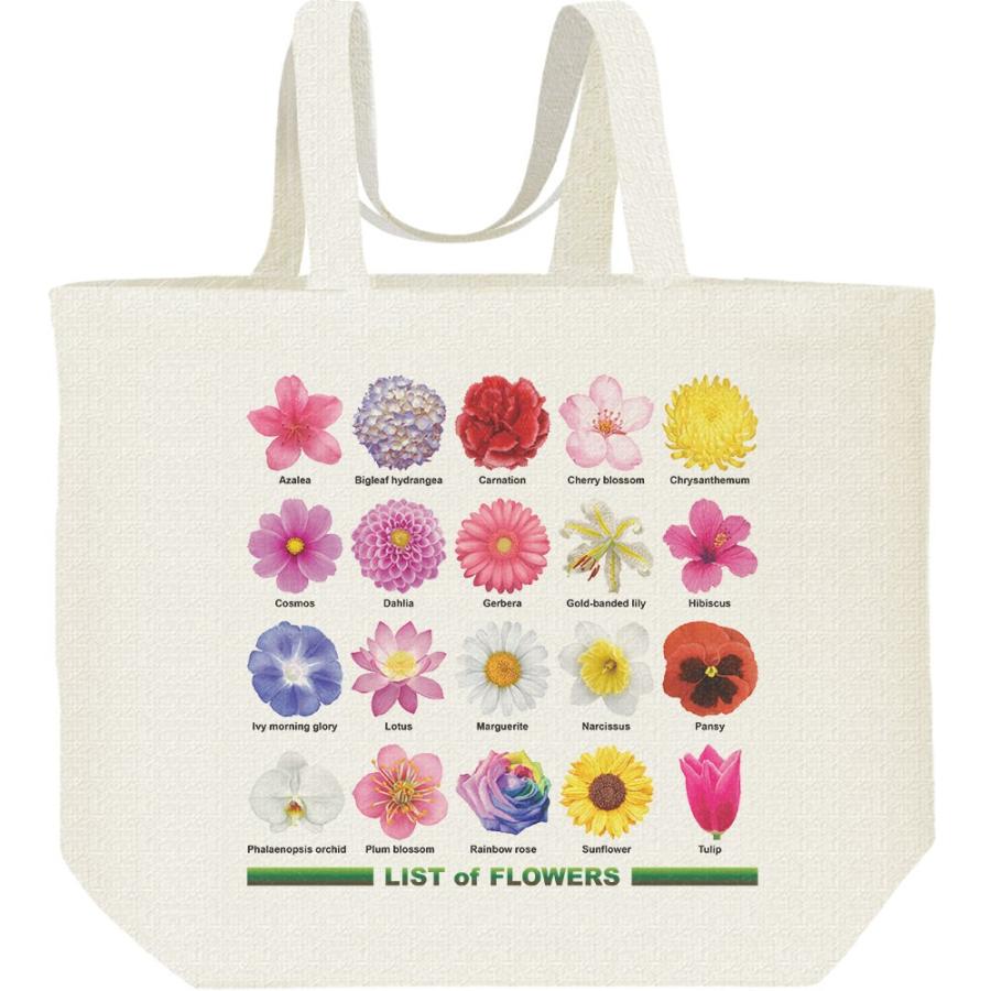 花のリスト/キャンバスバッグ・L　エコバッグ | 