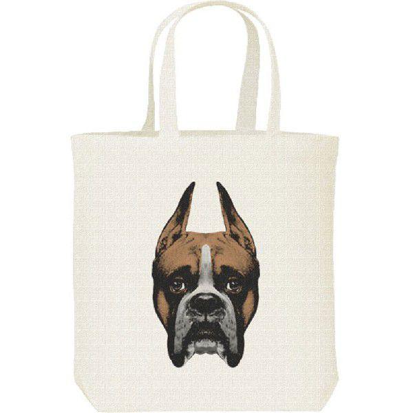 ボクサー（犬）の顔/キャンバスバッグ・M　トートバッグ | 