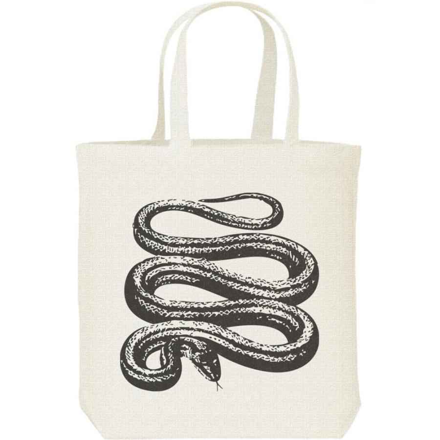 蛇（シマヘビ）/キャンバスバッグ・M　トートバッグ | 