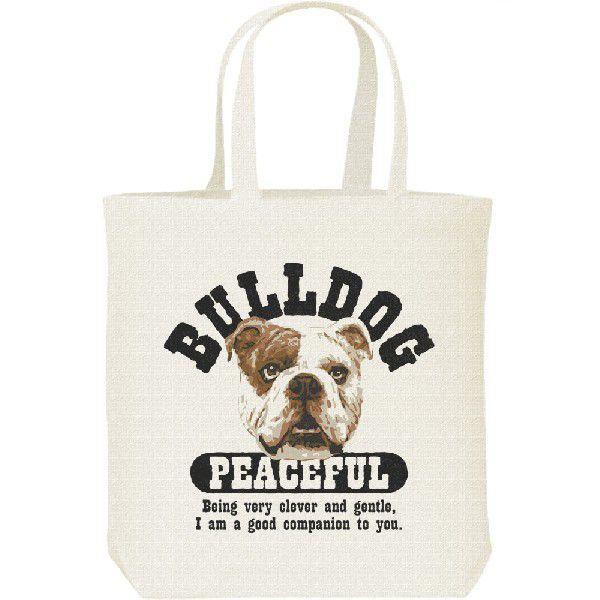穏やかブルドッグ（ぶるどっぐ）/キャンバスバッグ・M　トートバッグ | 