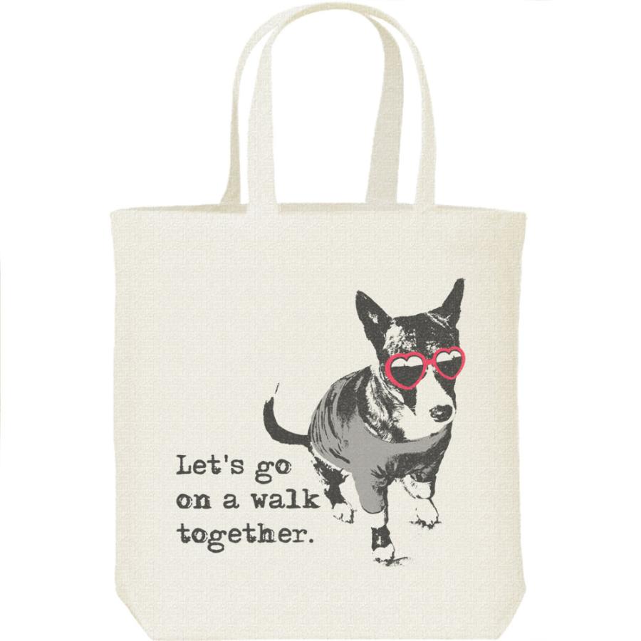 サングラス犬（一緒に散歩に行こう）＜JamJam＞/キャンバスバッグ・M　トートバッグ | 