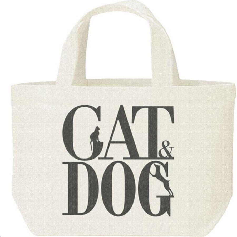 キャット＆ドッグ（犬猿の仲）/キャンバスバッグ・S　ランチバッグ | 