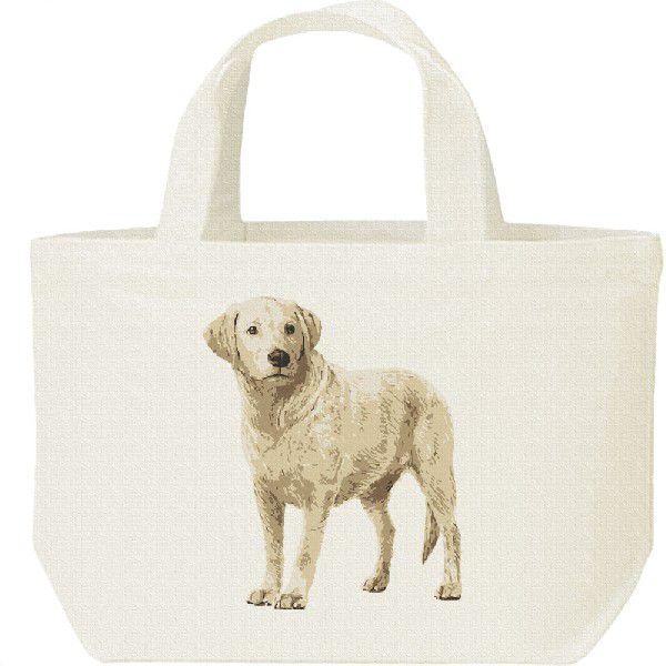 ラブラドール レトリバー（ペイントタッチ）れとりばー/キャンバスバッグ・S　ランチバッグ | 