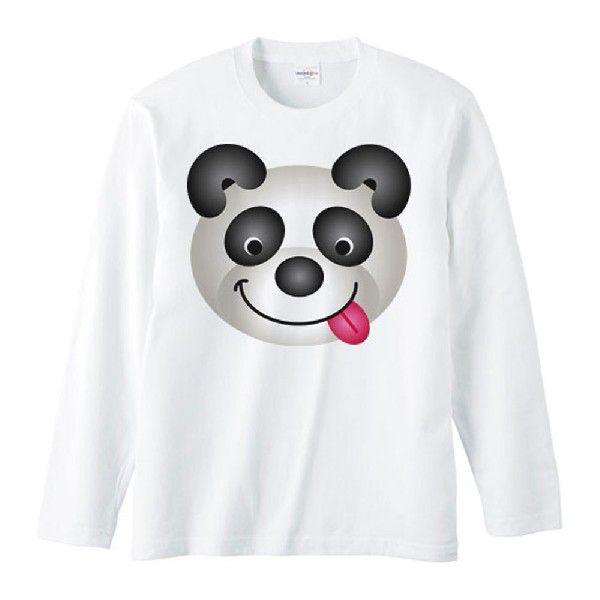 ぱんだ（キュートなパンダの顔）/長袖Ｔシャツ |  | 01