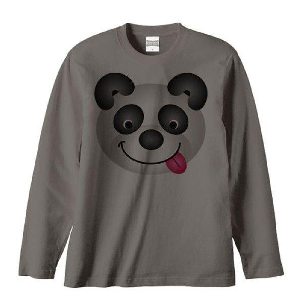 ぱんだ（キュートなパンダの顔）/長袖Ｔシャツ |  | 02