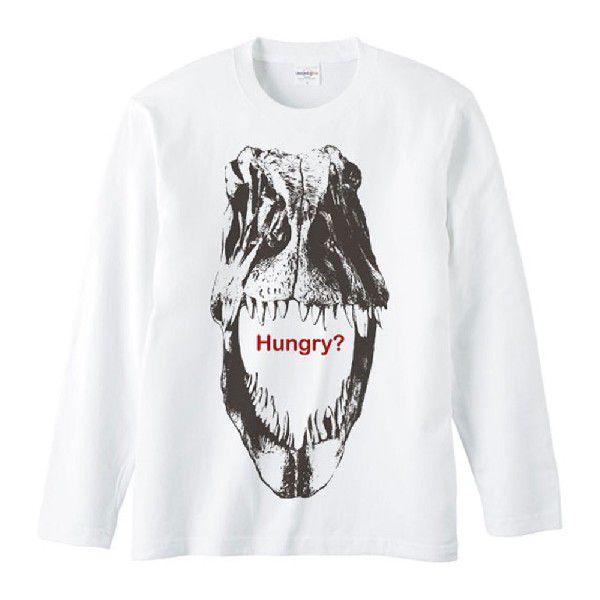 恐竜の頭骨（ティラノザウルス・レックス）化石/長袖Ｔシャツ |  | 01