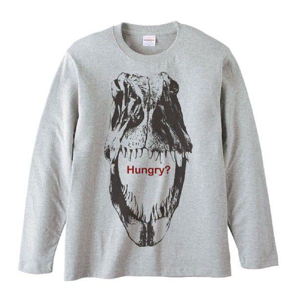 恐竜の頭骨（ティラノザウルス・レックス）化石/長袖Ｔシャツ |  | 02